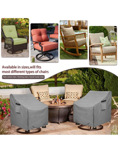 Cubierta de Silla Giratoria okcool 2 Paquete Impermeable