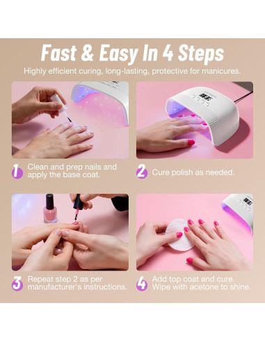 Lámpara UV para Uñas LadyMisty L5 - Secado Rápido 30 Perlas