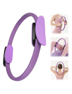 Círculo de Pilates Fauppt tt-001 para Mujeres - 33 cm, Púrpura