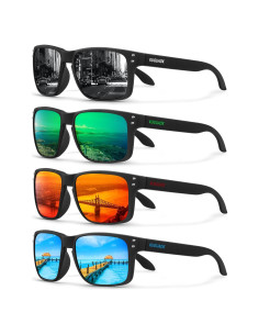 Gafas de sol polarizadas KUGUAOK unisex UV protección mate