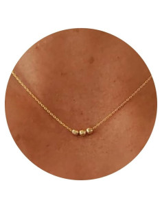 Collar Bañado en Oro 14K para Mujeres con Perla Irregular