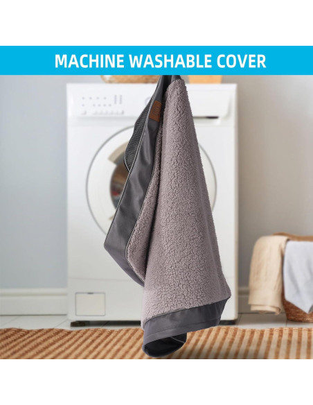 Cama ortopédica para perros grandes Sunheir 88.9x55.9cm Gris