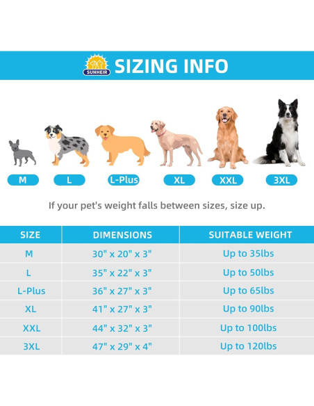 Cama ortopédica para perros grandes Sunheir 88.9x55.9cm Gris