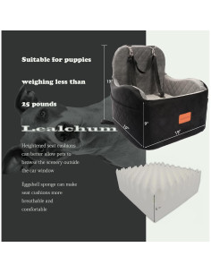 Asiento Elevador para Perros Lealchum Mediano 48x48 cm Antideslizante 2