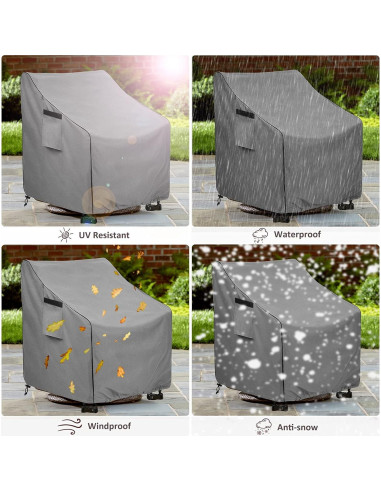 Cubierta de Silla Giratoria okcool 2 Paquete Impermeable