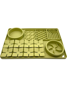 Alfombrilla de Lamer 4 en 1 Evenco para Perro y Gato Verde 2