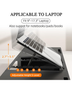 Soporte para Monitor WESTREE Ajustable con Cajones 5 Niveles 2