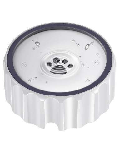 Cuenco de Agua Antideslizante para Perros 2L Famigreta Blanco