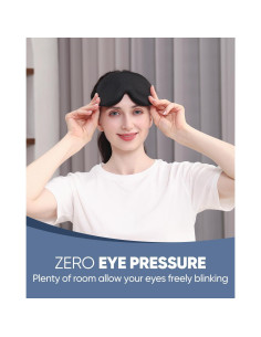 MZOO Máscara de Sueño 3D Negra para Durmientes de Lado 2