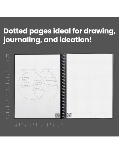 Cuaderno Espiral Reutilizable Rocketbook Core Negro A4