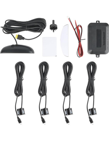 Sistema de Sensores de Estacionamiento AUTOXBERT 4 Sensores LED