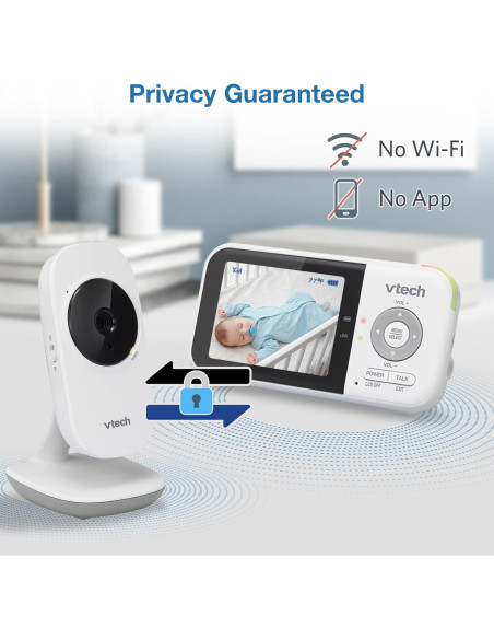 Monitor de Bebé VTech VM819 con Cámara 2.8" y Audio