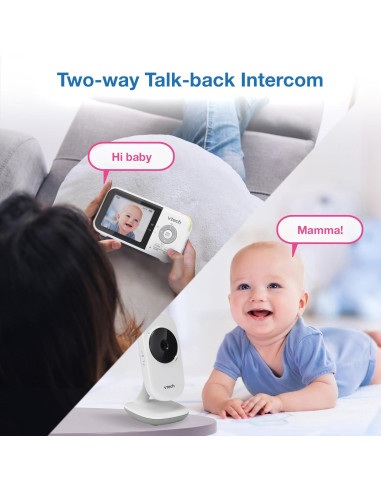 Monitor de Bebé VTech VM819 con Cámara 2.8" y Audio