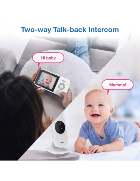 Monitor de Bebé VTech VM819 con Cámara 2.8" y Audio