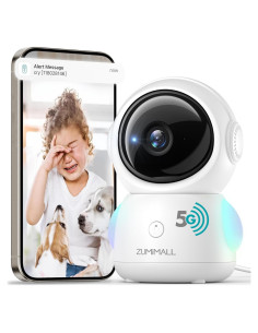 Cámara de Seguridad ZUMIMALL BK06 2K WiFi con Audio y Seguimiento