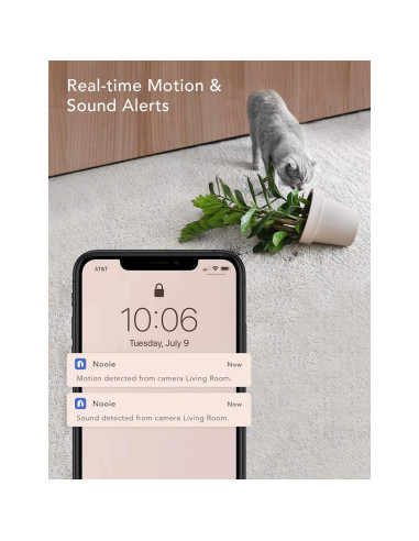 Cámara de Seguridad Nooie IPC100 1080P WiFi 360 Interior