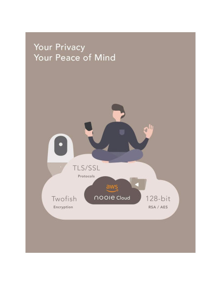 Cámara de Seguridad Nooie IPC100 1080P WiFi 360 Interior