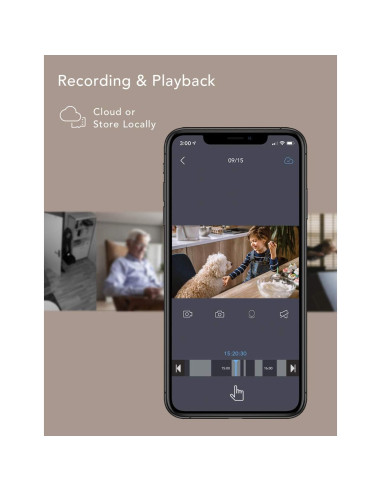 Cámara de Seguridad Nooie IPC100 1080P WiFi 360 Interior