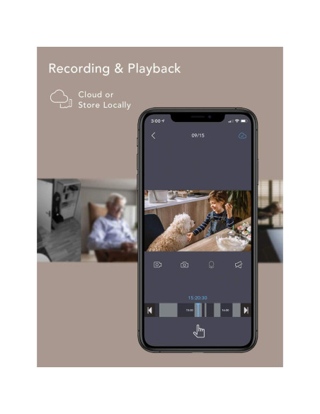 Cámara de Seguridad Nooie IPC100 1080P WiFi 360 Interior