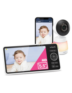 Monitor de Bebé VTech Smart HD Plus 2K, Pantalla 5.5"