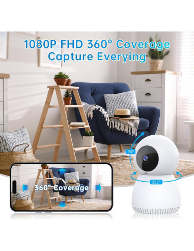 Cámara Interior NoahTec 1080P para Bebés y Mascotas