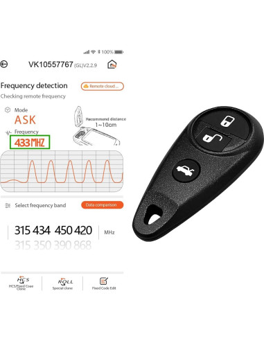 Control Remoto Llave Subaru NHVWB1U711 4 Botones 1999-2011
