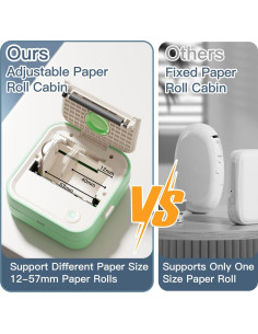 Impresora de Etiquetas DOLEWA D5 Mini Bluetooth Verde 7 Rollos 2