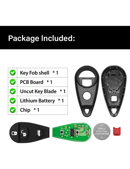 Control Remoto Llave Subaru NHVWB1U711 4 Botones 1999-2011