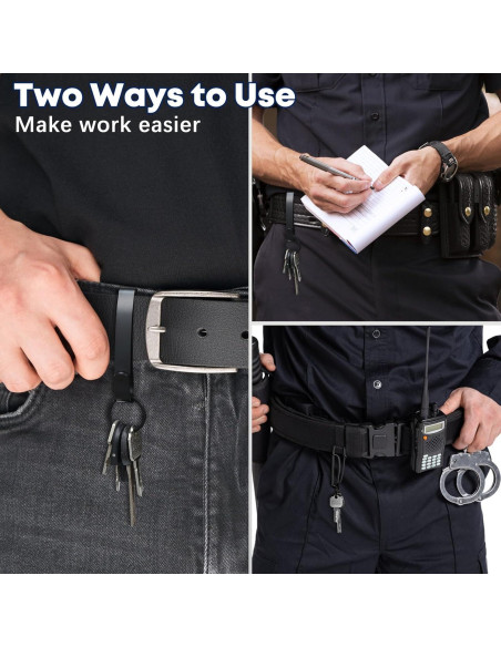Soporte de Llaves para Cinturón de Servicio Yeflawor 2PCS