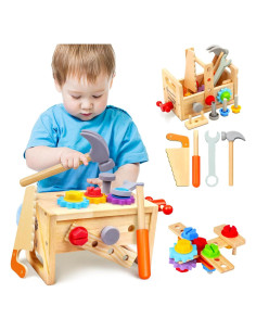 Juego de Herramientas de Madera 29 PZS Montessori para Niños