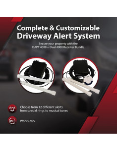 Sistema de Alarma Dakota Alert DUAL-4000, Rango 1.61 km 2