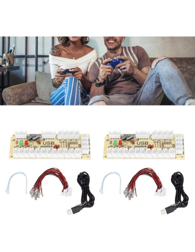 Controlador de Juego Codificador USB ASHATA QM070913 Doble