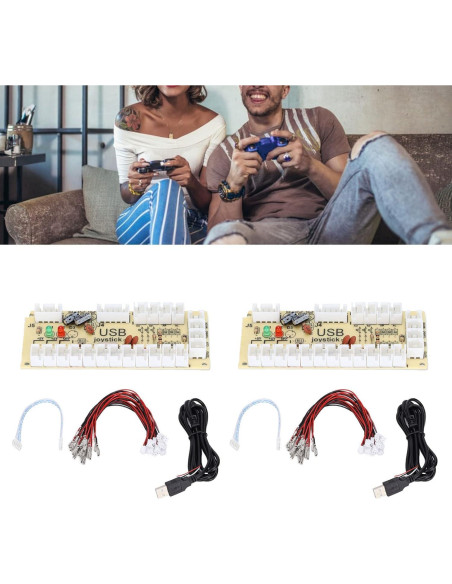 Controlador de Juego Codificador USB ASHATA QM070913 Doble Controlador de Juego Codificador USB ASHATA QM070913 Doble