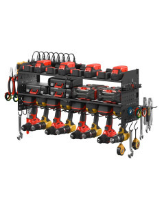 Organizador de Herramientas JUNNUJ con Estación de Carga 3 Niveles
