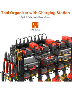 Organizador de Herramientas JUNNUJ con Estación de Carga 3 Niveles 2