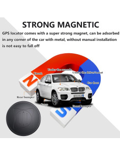 Rastreador GPS Quvjd Portátil Magnético para Vehículos y Mascotas 2