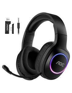 Auriculares Inalámbricos AOC ACG 2502 para Juegos - Negro