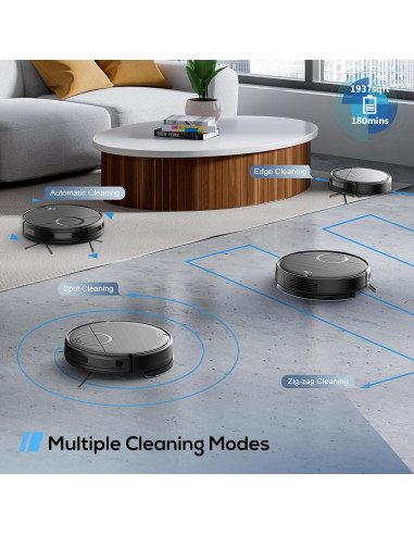 Aspiradora Robótica 2 en 1 UMMUND T7S con Mopa, 2000Pa