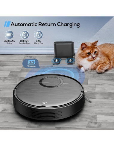 Aspiradora Robótica 2 en 1 UMMUND T7S con Mopa, 2000Pa