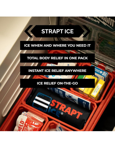 Compresa Fría Reutilizable Strapt Ice 45.72x19.05cm - Alivio Dolor