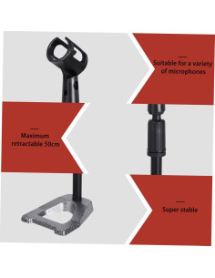 Soporte de Micrófono Universal Yardwe Ajustable 32-50 cm 2
