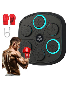 Máquina de Boxeo Musical Droyek con Guantes, 9 Modos, 2.4kg