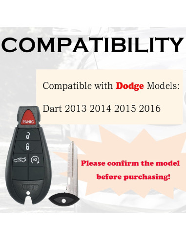 Control Remoto Entrada Sin Llave Supaland Dodge Dart 2013-2016