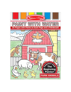 Melissa & Doug Pintar con Agua - Animales de Granja, 20 Páginas