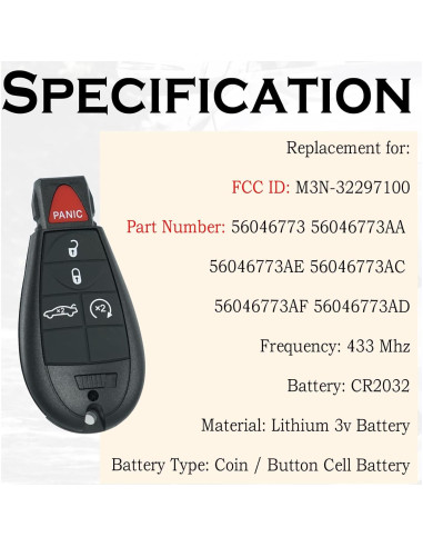 Control Remoto Entrada Sin Llave Supaland Dodge Dart 2013-2016