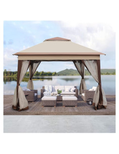 Gazebo Pop Up BJZHH 330x330 cm con Paredes de Malla
