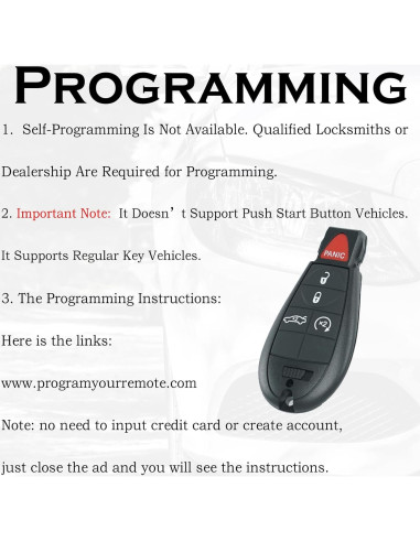 Control Remoto Entrada Sin Llave Supaland Dodge Dart 2013-2016