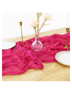Caminito de Mesa de Gasa Rosa Fucsia 304.8x91.4 cm PATYDEST