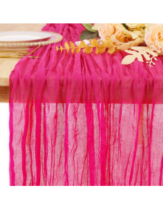 Caminito de Mesa de Gasa Rosa Fucsia 304.8x91.4 cm PATYDEST 2