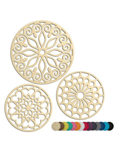 Set de 3 Tapetes de Silicona Antideslizantes SEGGAONE Beige